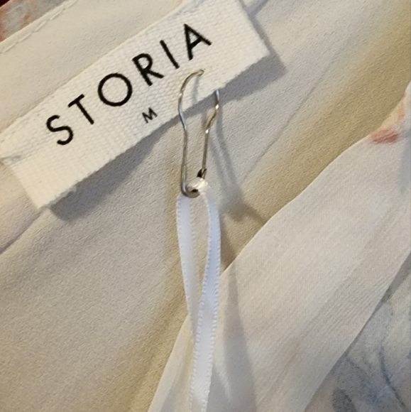 Storia Camila Floral Midi Dress Medium New with Tags - Picture 8 of 10